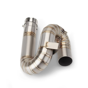 Tubo de Conexión para Silenciador de Motocicleta Triumph Street <span class=keywords><strong>Triple</strong></span> 765 S <span class=keywords><strong>R</strong></span> RS 2017-2024, Tubo de Escape de 50.8mm - Product Image 3