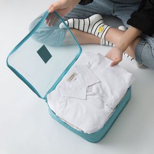 Set di 6 Borse Organizer <span class=keywords><strong>da</strong></span> <span class=keywords><strong>Viaggio</strong></span> per Vestiti, Cubi Multifunzione Unisex per Valigia e Armadio, <span class=keywords><strong>Kit</strong></span> <span class=keywords><strong>da</strong></span> <span class=keywords><strong>Viaggio</strong></span> - Product Image 5