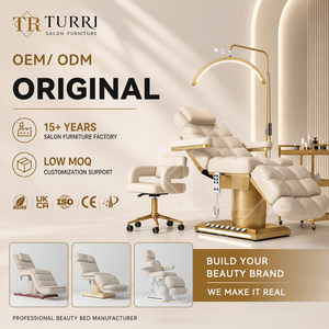 Cama de Tratamiento Facial Eléctrica Moderna para Esteticistas Turri, Silla Eléctrica para Estética, Mesa Cosmética, Cama para Clínica de Belleza para Clínica de Piel - Product Image 1