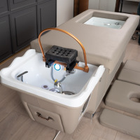 Fauteuil-lit de lavage professionnel multifonctionnel Defeinuo pour salon, avec thérapie vapeur chauffante, écologique et étanche, idéal pour hôtels et salles de sport