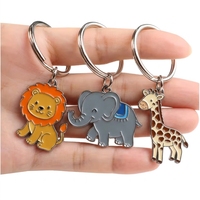 Porte-clés de luxe en alliage de zinc, breloques personnalisées avec gravure animale (chien) ou lettres, accessoires de mode pour filles