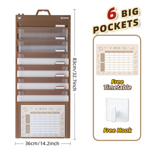 Support mural multi-niveaux pliable pour documents, sac suspendu pour le rangement <span class=keywords><strong>de</strong></span> papier et <span class=keywords><strong>de</strong></span> reçus à la maison, au bureau ou à l'école - Product Image 2