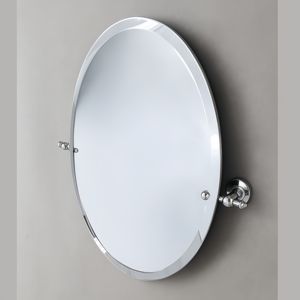 Chrome Brass Classic Wall-Mounted Explosion-Proof Oval Bedroom Shaving <b>Shower</b> Eco-Friendly Frameless Minimalist Graphic Design - Product Image 1