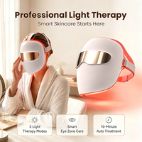 Máscara de Terapia de Luz Infrarroja de Grado Médico para Terapia Facial con Luz Roja, Máscara Facial LED