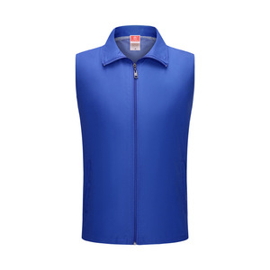 Gilet décontracté en toile pour hommes, grande taille, double couche, imprimé LOGO, pour campagne de publicité de service public, travailleurs sociaux - Product Image 5