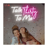 Winbo Dropshipping Enseigne lumineuse LED personnalisée Décoration intérieure Conception gratuite Enseigne lumineuse Talk Thirty to Me Logo personnalisé Enseigne LED