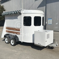 Remorque de nourriture pour chevaux Vintage personnalisé commercial mariage camions de nourriture miroir camping caravane chariot