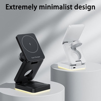 Station de charge sans fil pliable Schitec Station de charge à induction rapide 3 en 1 pour iPhone Samsung Phone Watch
