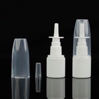 Flacons pulvérisateurs nasaux en plastique personnalisés de 15 ml, 20 ml, 30 ml, 50 ml, 60 ml, 100 ml avec pompe à brume et couvercle anti-poussière pour liquides médicaux