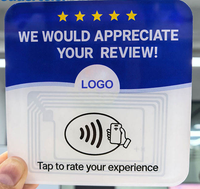 Carte de visite NFC en acrylique personnalisée, réutilisable, programmable, RFID 1K pour le commerce de détail et l'hôtellerie