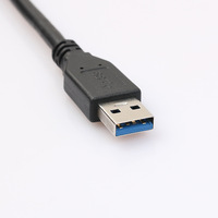Kabel ekstensi komputer USB ganda, kabel ekstensi komputer USB ganda 0.5M 1.2M, kabel USB 3.0 Tipe A ke Pria