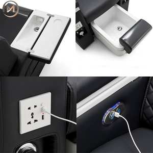 Cadeira de Spa para <span class=keywords><strong>Pedicure</strong></span> de Grau Comercial - Reclinável Ajustável com Funções de Massagem e Banho de Pés Retrátil para Uso em Salão de Beleza com Jato Sem Tubulação - Product Image 4