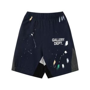 <span class=keywords><strong>Pantaloncini</strong></span> Casual Ispirati a Splatter in Cotone Pesante con Elastico in Vita, Stile <span class=keywords><strong>Streetwear</strong></span>, per Uomo Donna Unisex - Collezione Gallery - Product Image 3