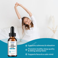 Ausreson OEM Liposomal GABA L-Théanine Magnésium 5-HTP Gouttes Liquides Vitamine B6 10-en-1 Complément de Sommeil GABA L-Théanine 5-HTP Gouttes