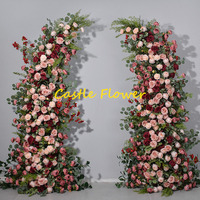 FAR026 Fleurs d'Arche de Mariage Arrangement Floral Artificiel en Corne pour Toile de Fond d'Arche en Soie pour Décoration d'Événements de Mariage