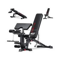 Banc de musculation pliable personnalisé pour la maison, équipement de fitness, haltères, banc d'exercice réglable 900LBS, banc de redressement assis