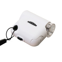 High Magnification 55X Handy Handheld Magnifying Glass with White Led Home Use Mini Jewelry Loupes with Lanyard