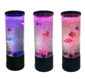 Hot Sale Colourful Artificial Plastic fish Bubble Lamp Aquarium Fish Lamp