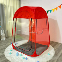 Tente de pêche transparente en PVC pour une personne - Aucun assemblage requis, pliable et portable avec protection anti-moustiques
