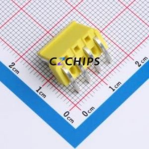 XY-VH3.96-4A21-YT Wire-to-Board Pin Header Bent Lead Through Hole,P=3.96mm Connector 1x4P 3.96mm Right Angle Insert VH - Product Image 2