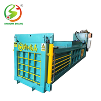 Compacteur horizontal de carton d'extérieur robuste pour le recyclage des déchets