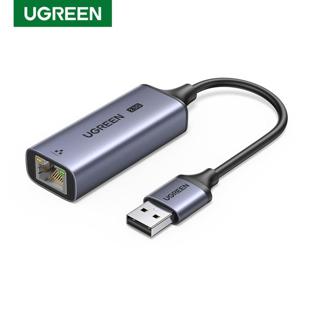 UGREEN 2.5G USB A to Ethernet Adapter USB 3.0 to RJ45 Computer Network Internet LAN Ethernet Dongle 2.5Gb Adapter for Laptop TV