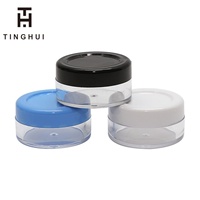 Pots cosmétiques vides en plastique 3g/5g/10g/15g/20g avec couvercle à vis transparent pour échantillons, poudre libre, crème pour les yeux, masque facial, fard à paupières, rouge à lèvres