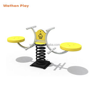 กระดานหกของเด็กพร้อมที่นั่งพลาสติกอุปกรณ์สนามเด็กเล่นกลางแจ้งสำหรับสวนสนุก - Product Image 5