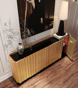 <span class=keywords><strong>Meuble</strong></span> <span class=keywords><strong>TV</strong></span> moderne et Offre Spéciale de luxe au design italien Buffet en acier inoxydable avec structure en bois pour salon et cuisine - Product Image 2