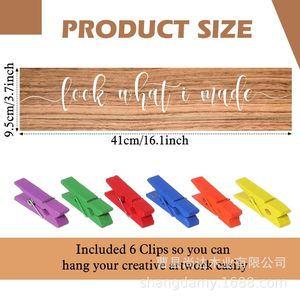 Nuevos clips de madera para fotos de pared para restaurantes, bares, fiestas, bodas y decoración del hogar. - Product Image 4