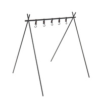Étagère de rangement pliable portable en alliage d'aluminium pour le camping en plein air avec porte-vêtements et support pour lampe pour les voyages