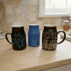 Tasse à café en céramique à motif léopard, tasse à thé en porcelaine, vaisselle moderne pour la maison et le bureau - Product Image 4