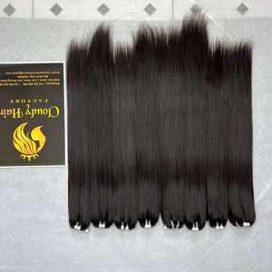 Superventas pelo vietnamita crudo doble dibujado Natural recto, hueso recto pelo tejido paquetes 8-30 pulgadas 10A grado - Product Image 6