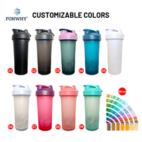 Gros Bouteille Isotherme Anti-Fuite Sans BPA pour Sport et Fitness, Shaker Protéine Personnalisé pour Salle de Sport