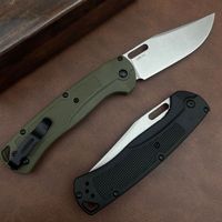 Couteau pliant Bugout 15535, manche en fibre de nylon, couteau de camping en plein air, couteau EDC, logo personnalisé, vente en gros, Benchmade