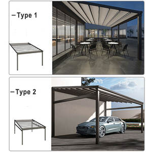Pérgola eléctrica motorizada <span class=keywords><strong>de</strong></span> PVC, impermeable, <span class=keywords><strong>de</strong></span> techo deslizante <span class=keywords><strong>de</strong></span> aluminio - Product Image 4