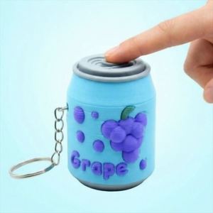 Nuevo Llavero Antiestrés Impreso en 3D con Clic, Juguete de Descompresión para el Dedo, Colgante Portátil para Bolsos - Product Image 2