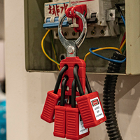BOZZYS Cadenas de sécurité en nylon Verrouillage Loto Serrures avec manille de 38mm pour verrouillage industriel-Tagout
