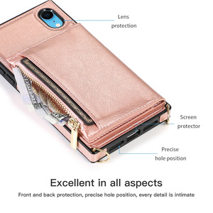 Portefeuille de luxe cartable porte-carte étuis de téléphone <span class=keywords><strong>portable</strong></span> <span class=keywords><strong>pour</strong></span> iPhone 13 mini 14 15 Plus 16 Pro Max sac à main couverture support sac - Product Image 2