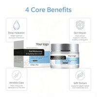 Crème Visage Professionnelle Bio Nourrissante à la Bave d'Escargot - Hydratante Anti-Acné pour Femmes Tous Types de Peau Routine Quotidienne de Soins de la Peau