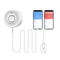 Detector de Fugas de Agua Inteligente con Cable WiFi Tuya, Alarma Duradera de 100dB, Recordatorio de Batería Baja, Diseño Moderno para Hogar