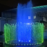 Fuente Musical Decorativa Moderna Pequeña Personalizada Fenlin FS-06, Fuente de Agua de Acero Inoxidable para Exteriores, Jardín, Parque Comercial