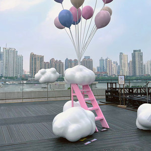 Sculpture créative de nuages de ballons, purement artisanale, pour centres commerciaux, parcs, sites touristiques, paysages, idéale pour la photographie - Product Image 4