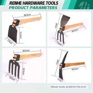 จอบขุดดินอเนกประสงค์เหล็กกล้าสำหรับงานเกษตรมืออาชีพ - Product Image 3