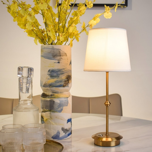 <span class=keywords><strong>Paralume</strong></span> Retrò per Decorazioni Eventi all'Aperto, Lampada da Tavolo Classica Senza Fili con Dimmer Touch e Batteria Ricaricabile per Matrimoni - Product Image 2
