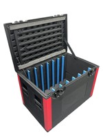 Caja de herramientas rodante de PE de venta directa de fábrica para montaje de escenarios, flight case de bajo costo para dispositivos y cableado de conciertos