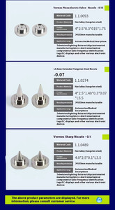 Boquilla de Válvula Piezoeléctrica Integrada de Acero de Tungsteno de 0.2mm para Micromecanizado CNC por <span class=keywords><strong>VERMES</strong></span> - Product Image 6
