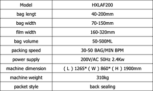 HXLAF200 120/Min 10Kg Fully Automatic Food Flour <b>Spice</b> Grinding <b>Packaging</b> Machine Gluing Wrapping High-Accuracy Plastic Film - Product Image 3