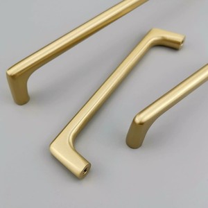 American Style Minimalist Pure Solid Brass <strong>Gold</strong> Color Customized Cabinet Door <strong>Handles</strong> <strong>Wardrobe</strong> Drawer Knobs Door <strong>Handles</strong> - Product Image 5