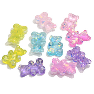 100pcs 3D Mini Colorful <strong>Resin</strong> Bear Beads Craft Series Cabochons <strong>Resin</strong> Charms <strong>Gift</strong> Fit Making Diy Craft Decoration - Product Image 2